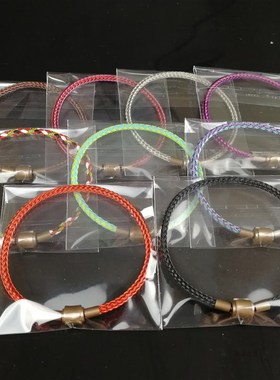 港版周生同款手绳防水钢丝绳原厂品质可I穿3D硬金转运珠子替换皮