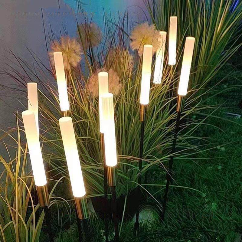 发光芦苇灯户外亚克力磨砂棒气泡芦苇棒庭院花园景观灯地插草坪灯