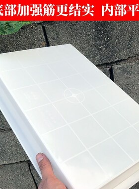 塑料盘白色超市展示盘方形商用冰盘托盘多肉植物收纳盒赵之郑