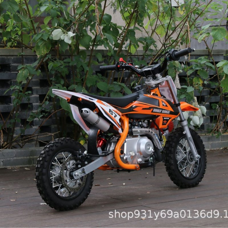 儿童两轮小越野摩托车入门无级变速110cc赛车迷你山地竞技车