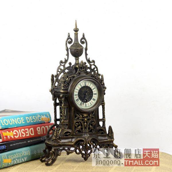钟表 仿古 古典 欧式 机械座钟 法国铜铸钟,家居饰品,座钟,淘宝优惠券,粉丝福利购,淘宝优惠卷
