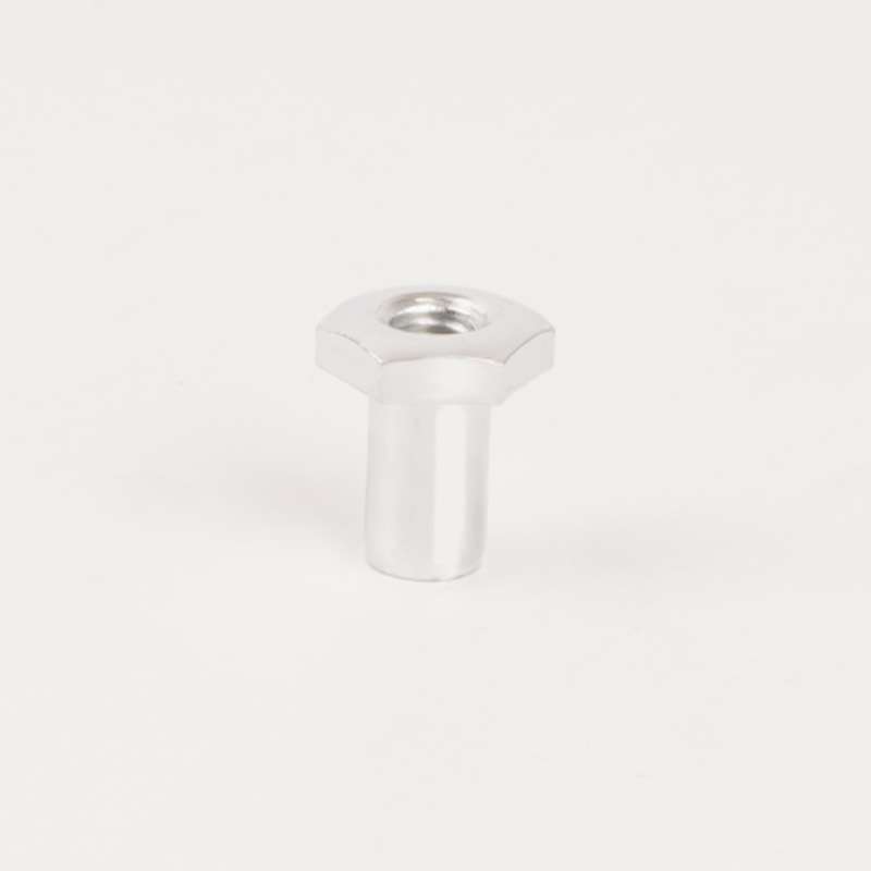 不锈钢机柜加强筋螺母 六角打孔螺母柜门通孔空心螺母T型管状螺母