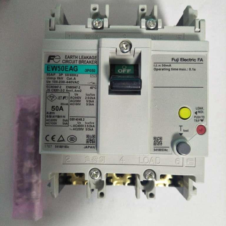 富士漏电断路器EW50EAG 3P032B  EW50EAG 3P050B 灵敏度30MA EW50