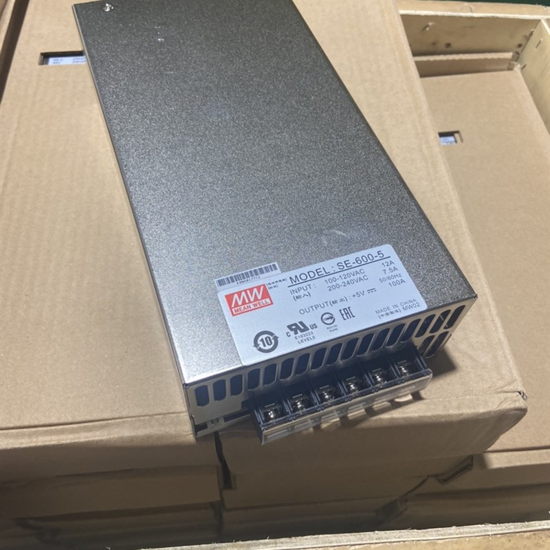 明纬SE-600-5 明纬电源600W5V100A 台湾明纬正品货 全新货
