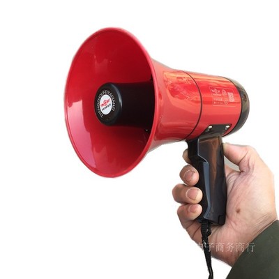 锂电手持喊话器60秒录音35W音乐宣传号筒充电叫卖器音扩无线喇叭