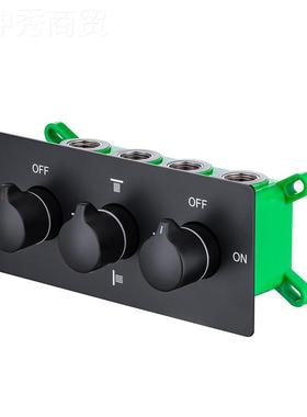 新布款黑色暗装冷花洒入墙式预埋热控制阀DLE淋浴CL-904B四功能瀑