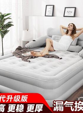 充气床垫垫双人家用KNG 气床单气人 加高加厚靠休背床午折叠便携