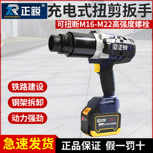 充电式 无刷H22扭剪扳手10.9级高强度螺栓钢结构锂电扭剪电动扳手