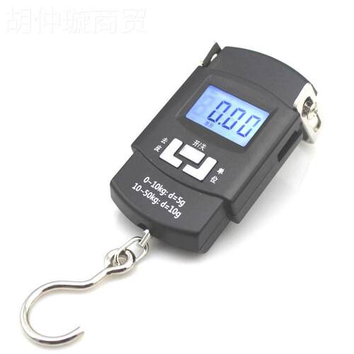 手提电你子秤便携行李KCS钓鱼0买菜秤挂钩称迷手掌秤5kg电子秤吊