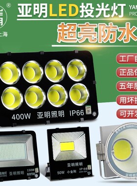 led投光灯户外防水200W400W600W1000W工地照明塔吊灯球场射灯。