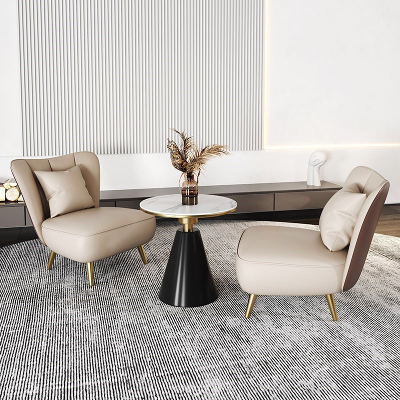 商务会客办公室贵宾接待沙发现代洽谈桌椅接待休息区阳台