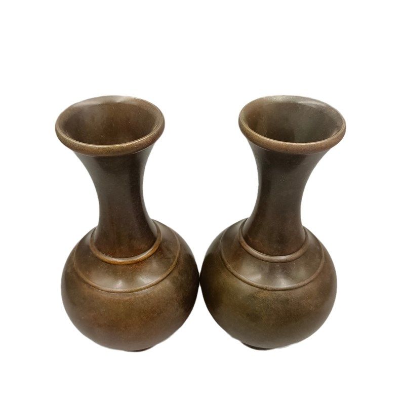 古韵斋 仿古花瓶摆件光面铜花瓶一对家居装饰工艺品 古玩收藏,特色手工艺,其他特色工艺品,淘宝优惠券,粉丝福利购,淘宝优惠卷