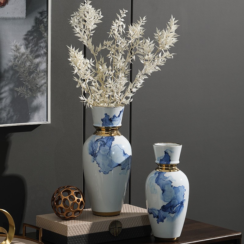 雨彤家居陶瓷花瓶陶瓷摆件软装客厅搭配饰品陶瓷客厅样板间饰品