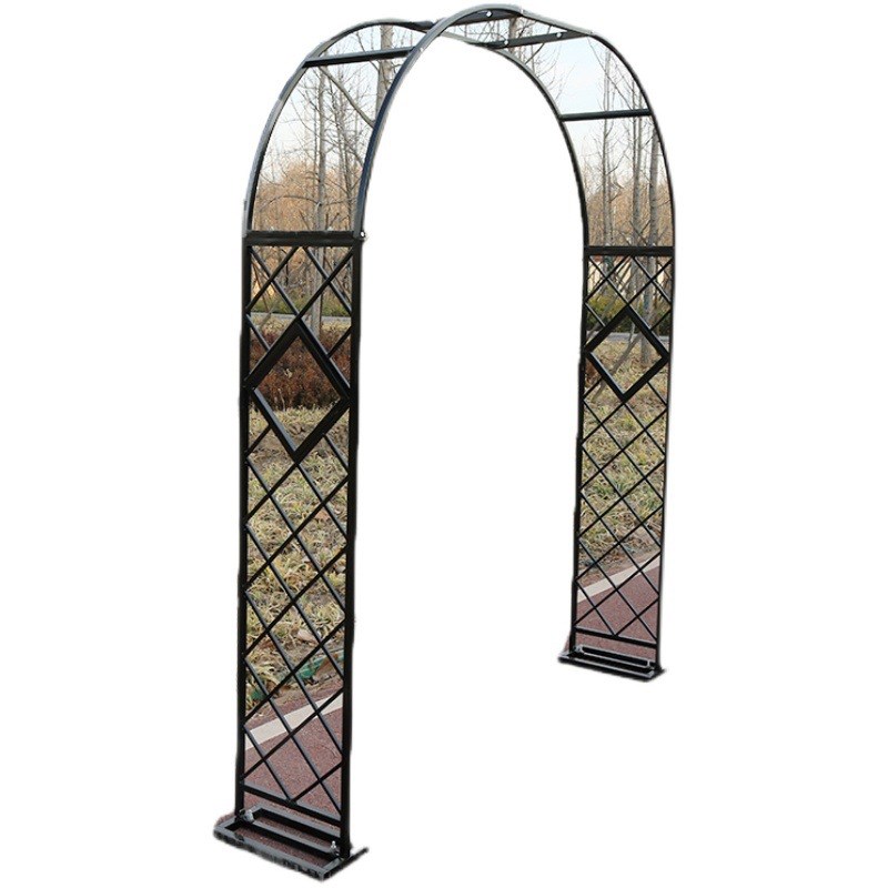 花架爬藤架拱门花园月季花铁架绿萝植物架户外铁艺花门庭院装饰