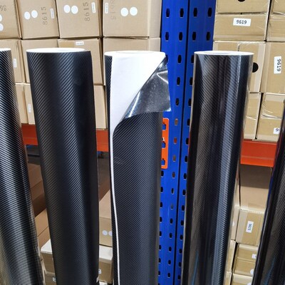 6D碳纤维贴纸2D3D汽车内饰装饰乙烯基贴纸4D5D车身防刮斜纹保护膜