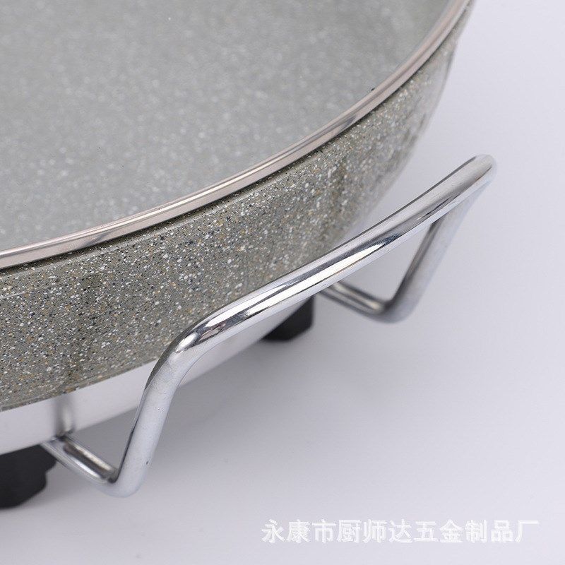 新款高档麦饭石大容量商用家用无油烟不粘多功能披萨电煎烤锅