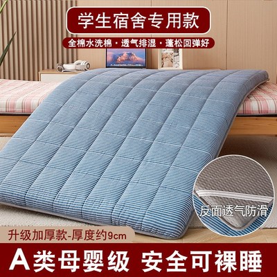 冬夏两用凉席床垫软垫儿童学生午休床幼儿园午睡垫打地铺家用睡垫