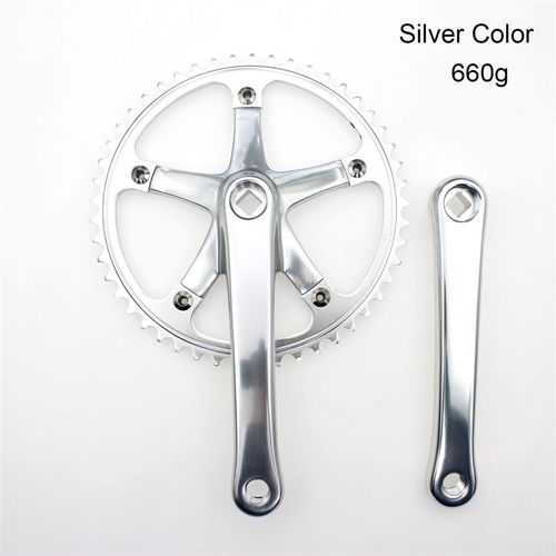 单速49T一体式曲柄牙盘144BCD曲柄CNC牙盘链轮齿板单速铝合金曲柄