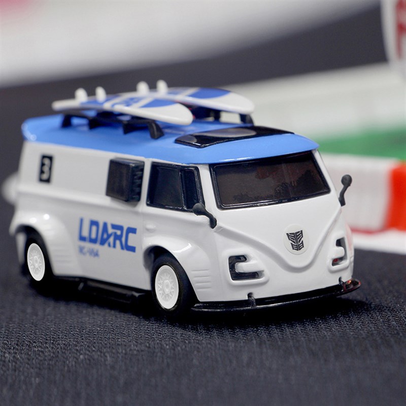 LDARC V64桌面迷你面包车微型遥控车1:64全比例电动小车亲子娱乐