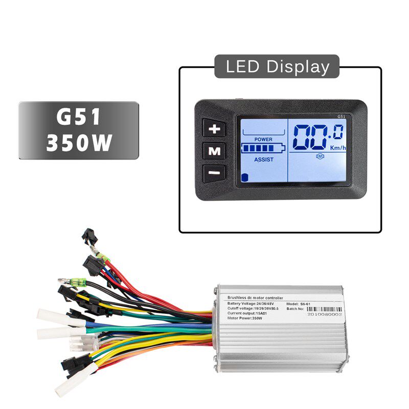 电仪表控制器 G51 24V-48V 250W 350W电动滑板车智能液晶仪表