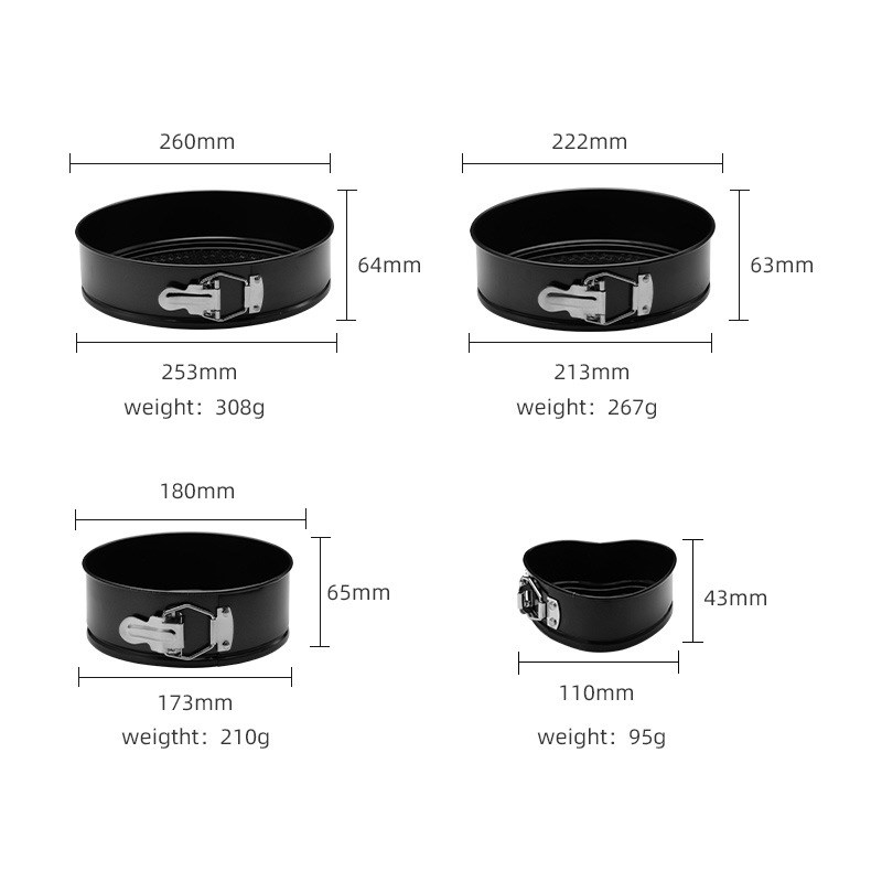 工厂现货定制活底蛋糕模活底锁扣蛋糕模具烘焙工具不粘蛋糕烤盘