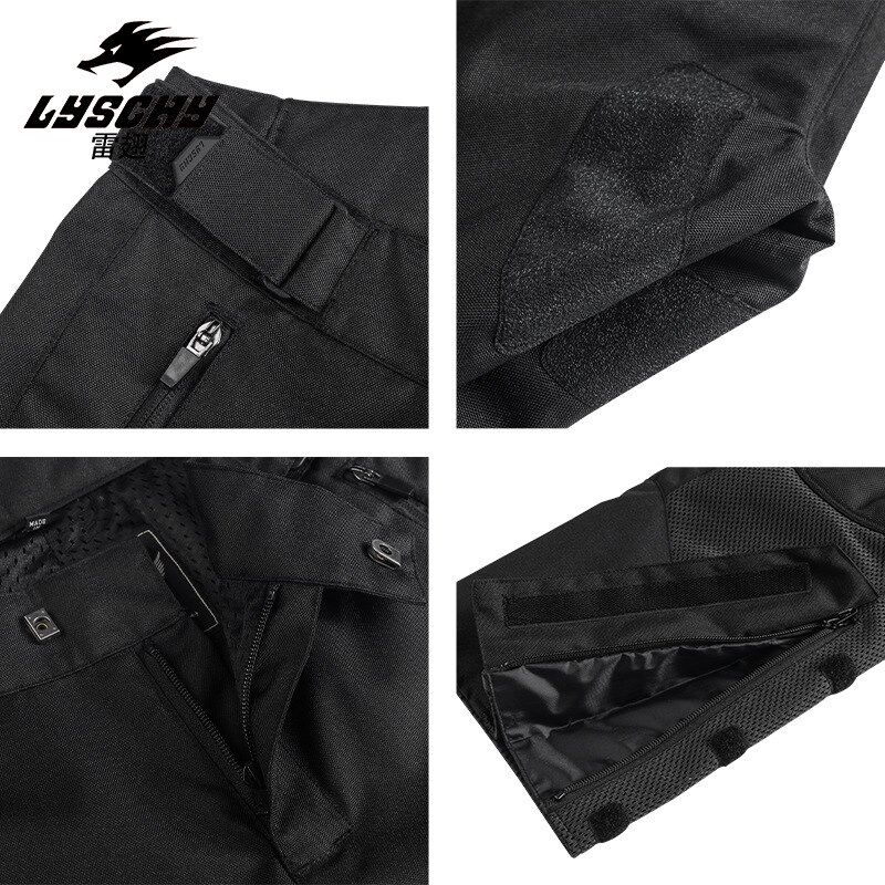 雷翅夏季网眼骑行裤男摩托车机车裤越野骑士装备防摔服透气赛车裤