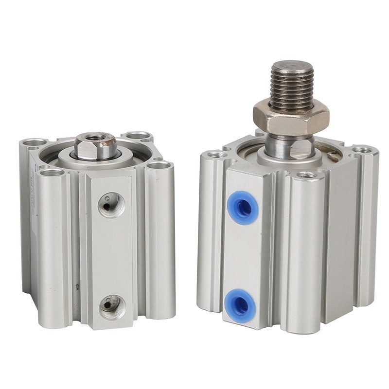 SMC型CQ2B63X50DZ薄型气缸CDQ2B100X80DCM外牙双出可调薄形气缸