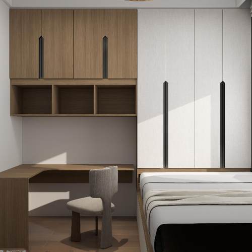 酷家乐效果图设计现代简约轻中式