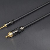 3.5转莲花小三芯转单莲花数字音频3.5mm转单莲花RCA同轴线