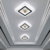 方形过道灯走廊灯吸顶灯玄关灯入户灯2022新款 简约现代鹿头阳台灯