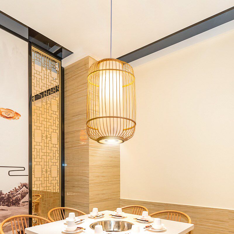 竹编竹艺店铺商用吊灯餐饮店茶楼火锅店包间聚光灯打锅灯,家装灯饰光源,酒店/宴会厅/餐饮吊灯,淘宝优惠券,粉丝福利购,淘宝优惠卷