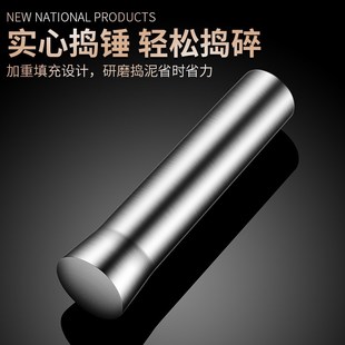 压蒜器家用蒜臼子蒜泥捣蒜器迷你舂药盅擂钵铁舂手动研磨钵