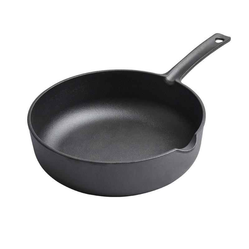 铸铁小汤锅单身纯铁小炒锅生铁家用无涂层奶锅单身多用锅