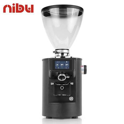 尼布大型商用咖啡磨豆机K83意式定量咖啡研磨机钛合金平刀90MM