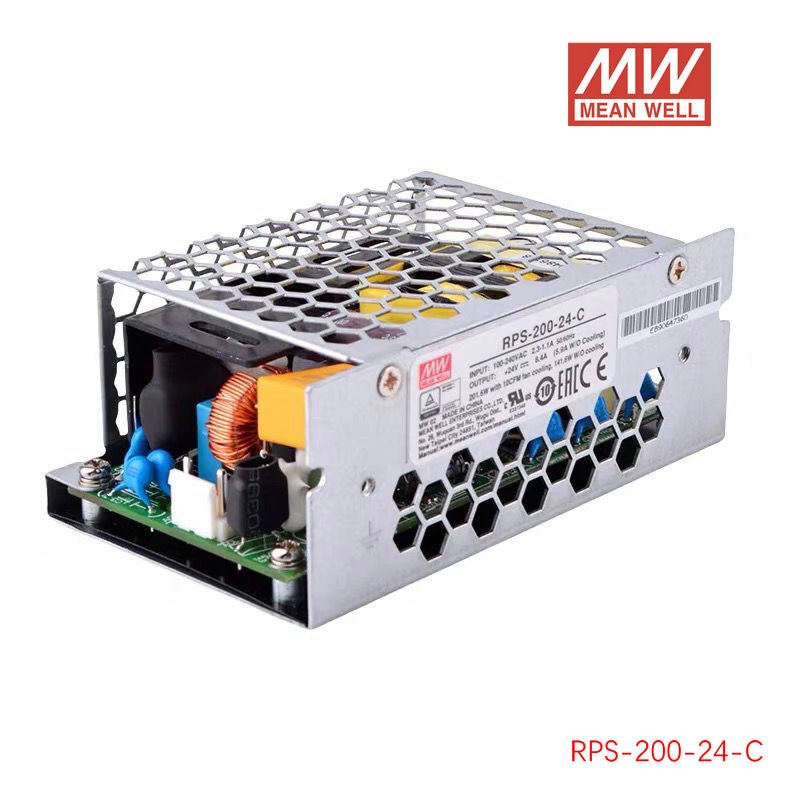 明纬RPS-200-C医疗机壳型电源12V15V24V27V48V低漏电流MPS抗干扰