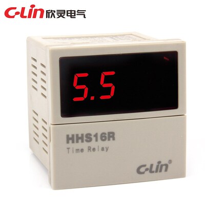 C-Lin欣灵 HHS16R 数显循环时间继电器循环延时0.1S-990h可调两组