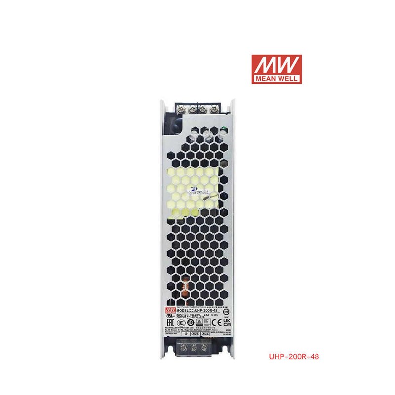 UHP明纬12V/24V/48V直流5V开关电源200R/350R/500R 主动式PFC超窄