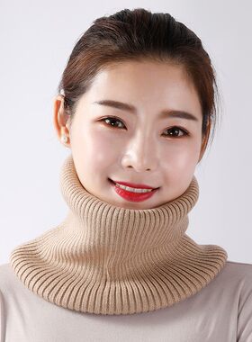 羊绒围脖加厚男女款围巾秋冬季时尚羊毛保暖针织韩版套头脖套百搭