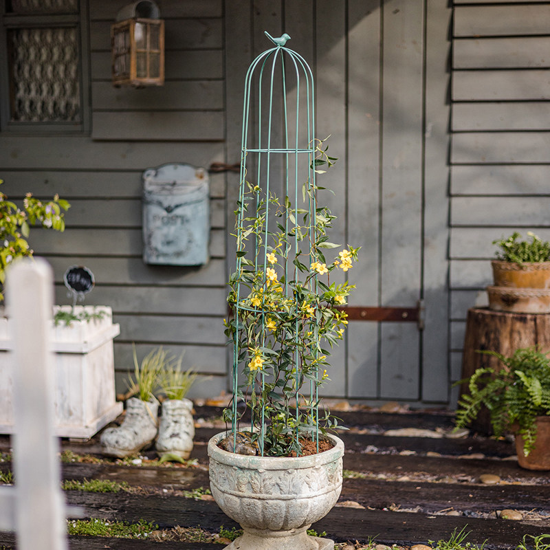 掬涵铁艺玫瑰月季花柱架铁线莲爬藤架攀藤盆景盆架花盆支架杆鸟笼,鲜花速递/花卉仿真/绿植园艺,花架,淘宝优惠券,粉丝福利购,淘宝优惠卷
