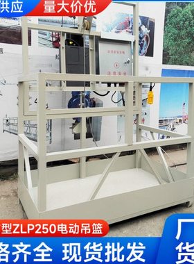 人方型电动吊篮桥梁施工维修外墙施工蜘蛛人zLP250空作业吊筐