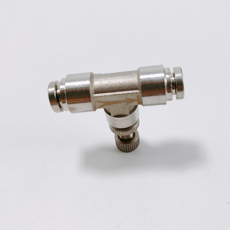 304不锈钢SA4 SA6 SA8 SA10 SA12管N道节流阀气动快速接头调节阀