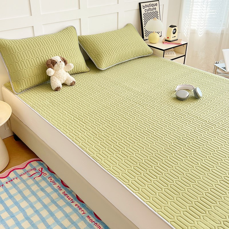 A类乳胶凉席三件套2025新款家用可机洗双人冰丝席子床垫单人夏天