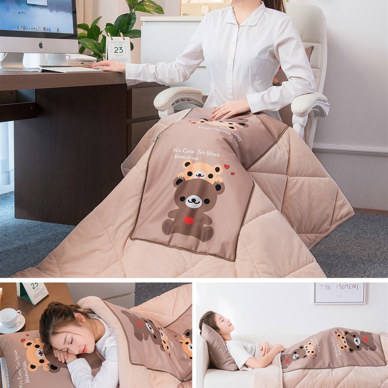 抱枕被子两用加厚二合一折叠汽车载内枕头办公室午睡空调毯子靠枕