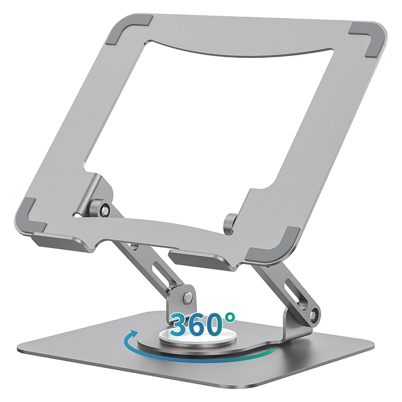 笔记本电脑支架桌面办公增高折叠调节升降旋转不锈钢金属悬空散热