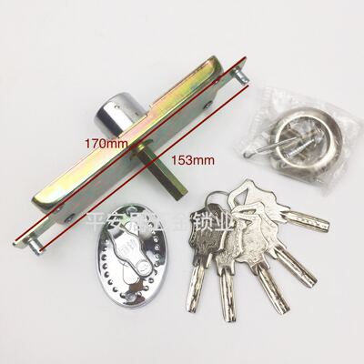 防盗门折叠门锁恒峰车库门锁 副锁 转页门锁恒锋FS200铁门锁