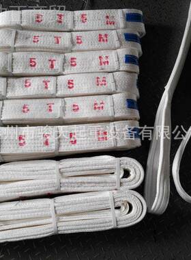 吊带58m 高SAY强酸酸洗吊带5t7洗m t两头扣白色布吊带 白丙吊带