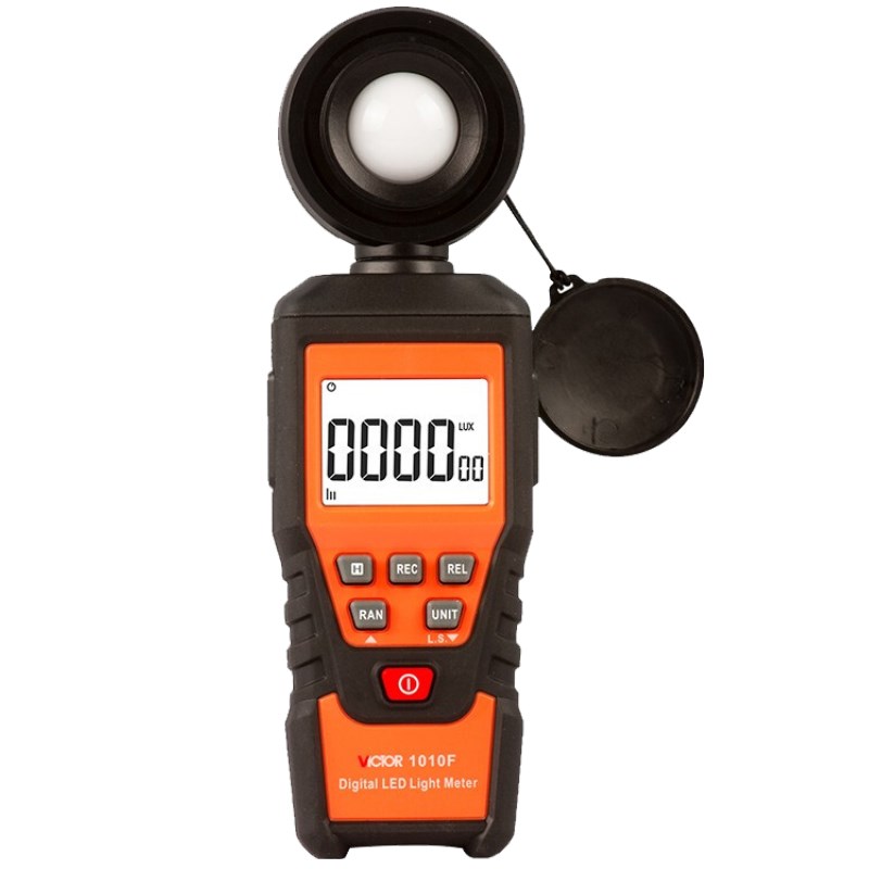 胜利VICTOR照度计分体光度计高精度数显测光仪光线亮度仪 VC1010E