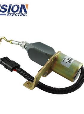 柴发动机组3932017停机电电磁阀油3930217断油磁铁熄火控制器