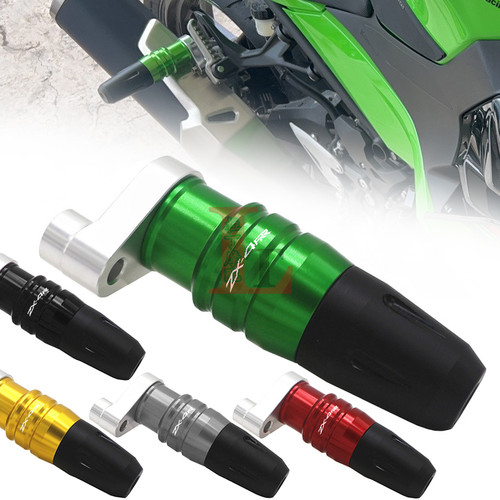 适用川崎ZX4R ZX4RR改装排气管防摔球铝合金排气防摔杆保护柱配件