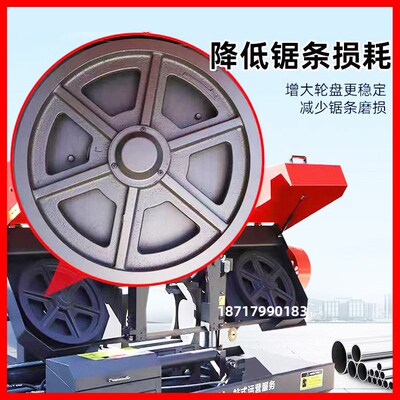 4230锯床主动轮4028锯床从动轮带锯轮盘锯力煌晨龙威力士神雕伟业